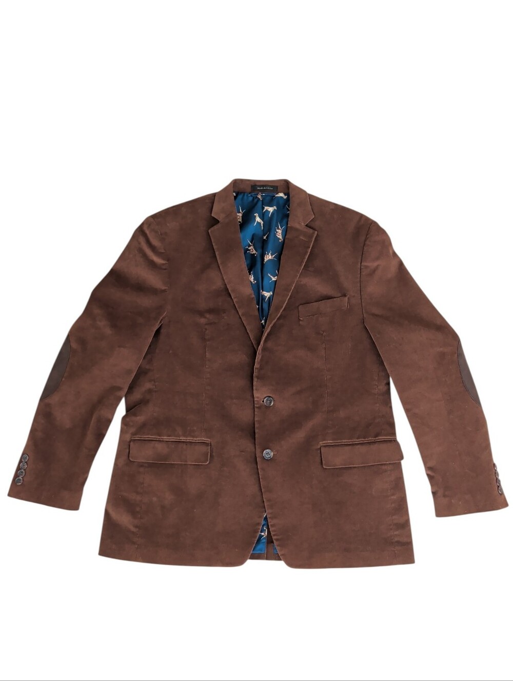 Lauren Ralph Lauren Classic Corduroy Sport Coat Blazer Jacket 44R Brown